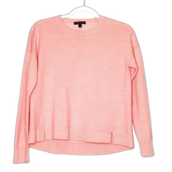 J.Crew Womens Sweater Pink Size Small Merino Wool Blend Long Sleeve Preppy Knit‎ - Picture 1 of 8